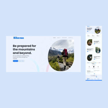 Hikeroo Landing Page