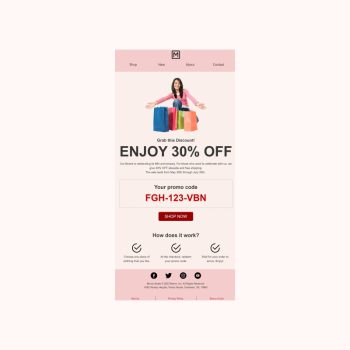 Get Discount Email Template
